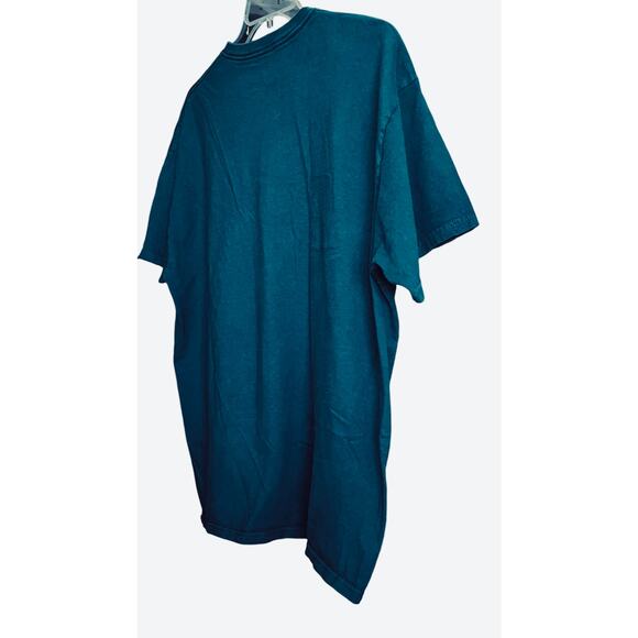 FRUIT OF THE LOOM SHORT SLV HEAVYWEIGHT T-SHIRT, MENS-2XL-DARK TEAL BLUE, POCKET - Picture 7 of 9